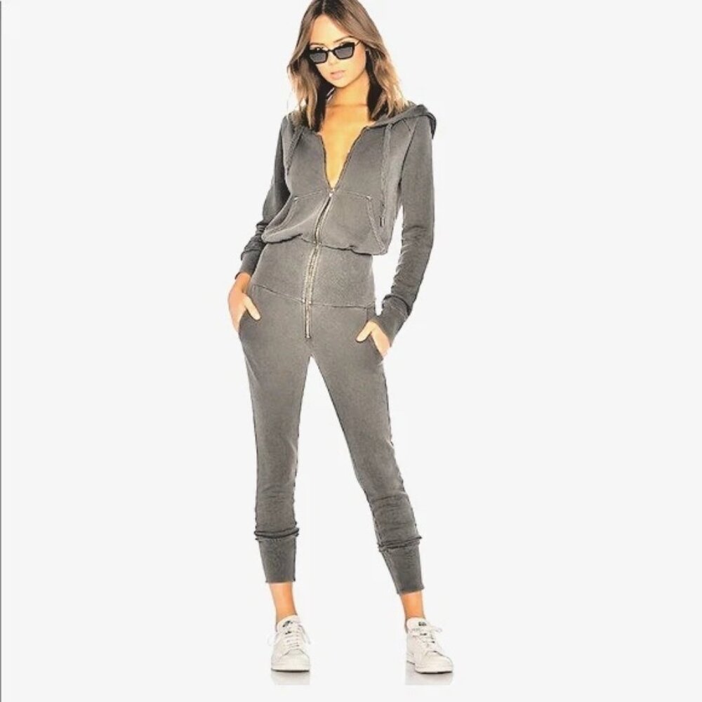 NSF Stasia Knit Luxury Cozy One Piece TAN Playsuit Jumpsuit Revolve P New